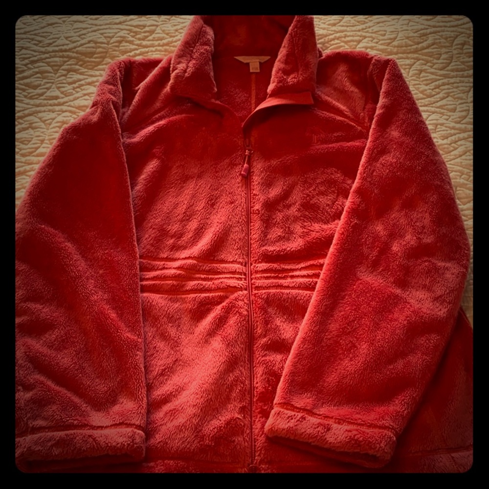 Lily Pulitzer full zip fuzzy jacket